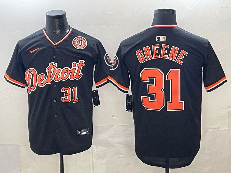 Men Detroit Tigers #31 Greene black Game Nike MLB Jersey 2026006->detroit tigers->MLB Jersey